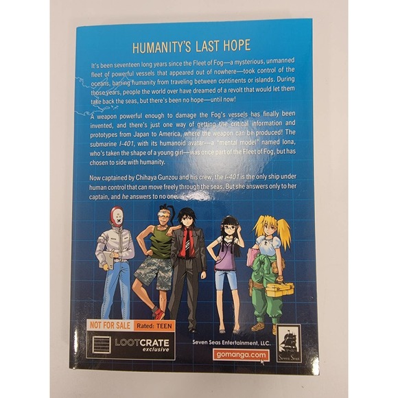 Loot Anime Crate July 2016 - Arpeggio Of Blue Steel Manga Vol. 1 Exclusive Cover - Picture 3 of 3